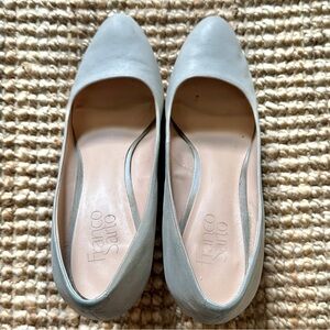 Franco Sarto Gray Leather Wedges sz 10